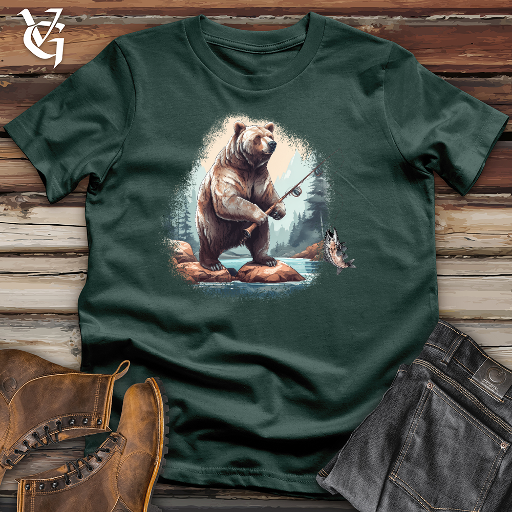 Viking Goods Fishing Bear Cotton Tee Forest / L