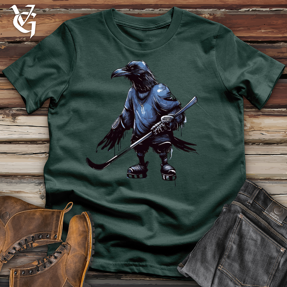 Viking Goods Ice Hockey Raven Cotton Tee Forest / L