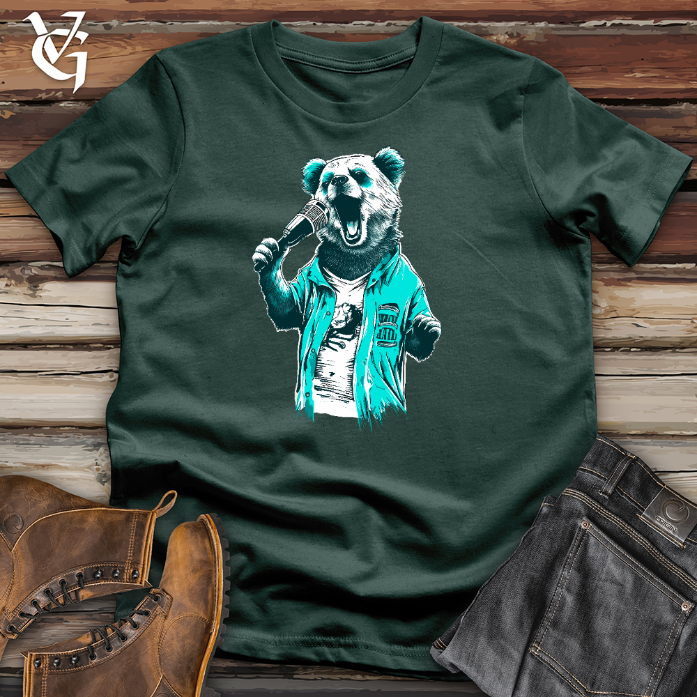 Viking Goods Karaoke Panda Star Cotton Tee Forest / L