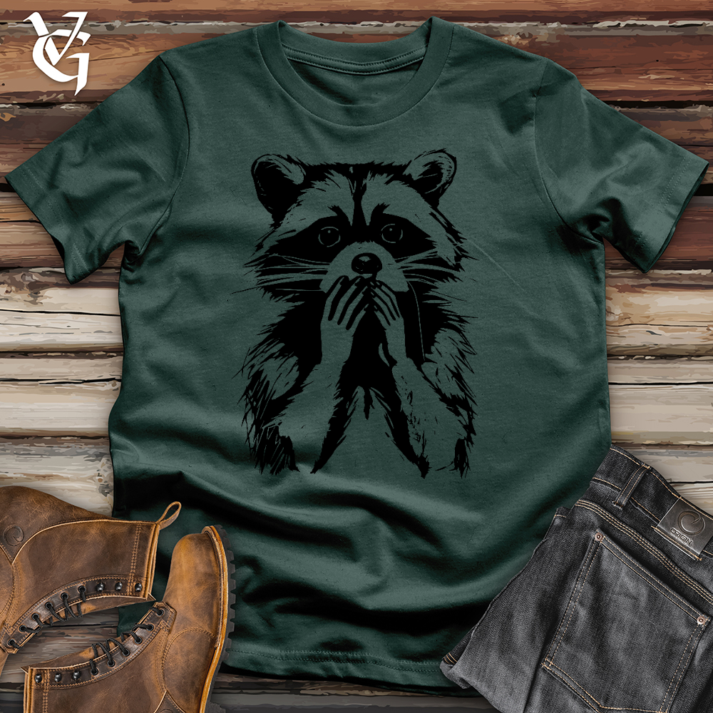 Viking Goods Raccoon Whoops Cotton Tee Forest / L