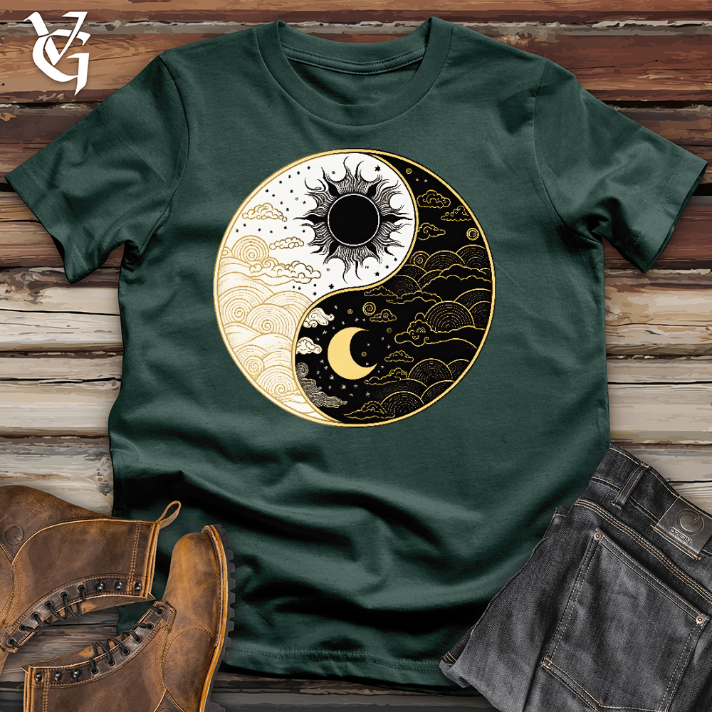 Viking Goods Sun And Moon Yin Yang Cotton Tee Forest / L