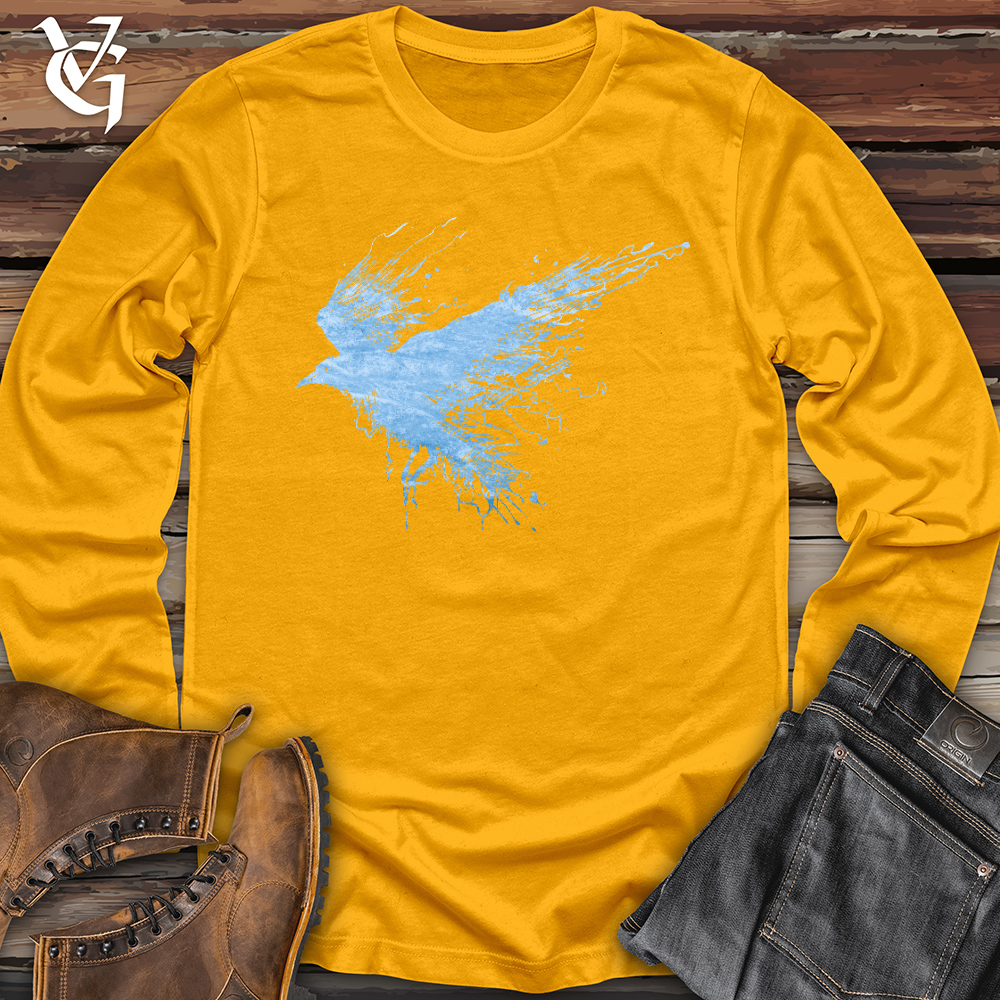 Viking Goods Smokey Winter Raven Long Sleeve Gold / L