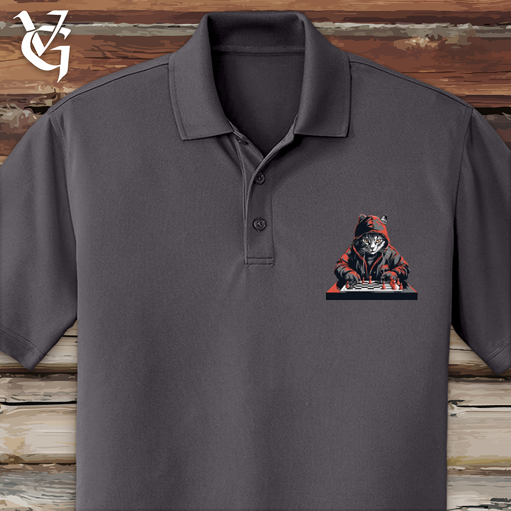 Viking Goods A Cat Playing Chess Polo Graphite / L