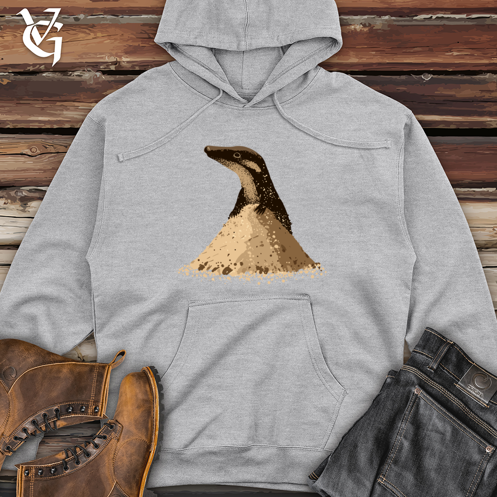Viking Goods Anteater Sand Eruption Midweight Hooded Sweatshirt Grey Heather / L