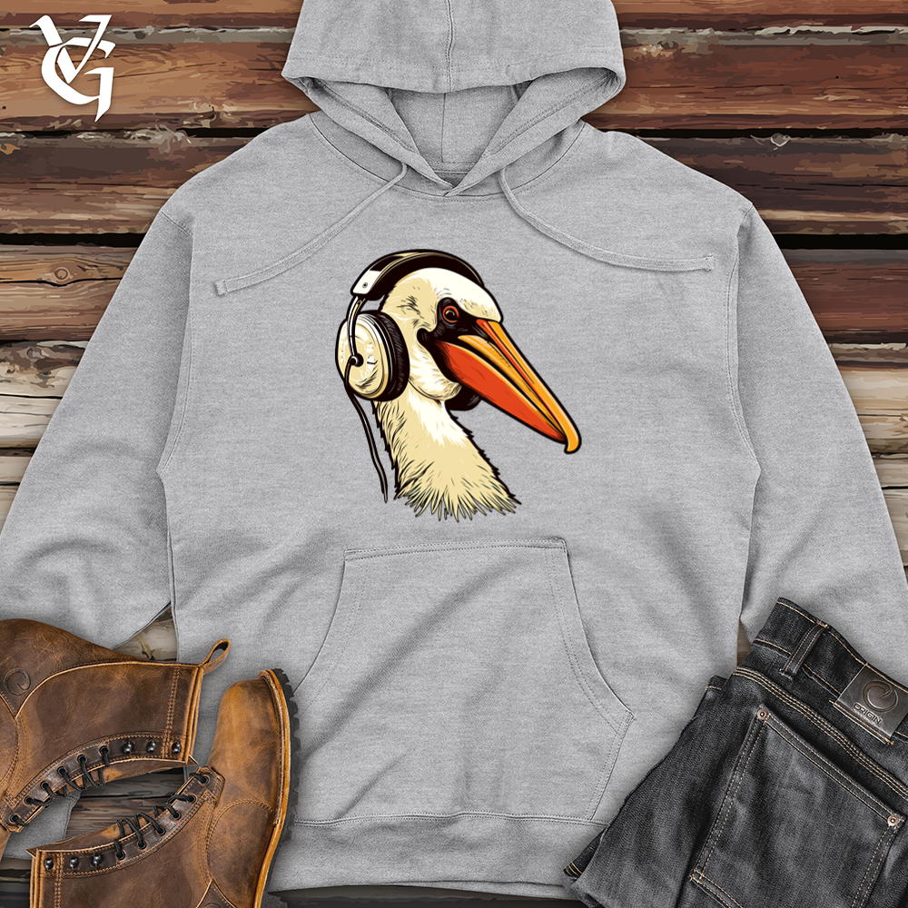 Viking Goods Pelican Headphone Harmony Midweight Hooded Sweatshirt Grey Heather / L
