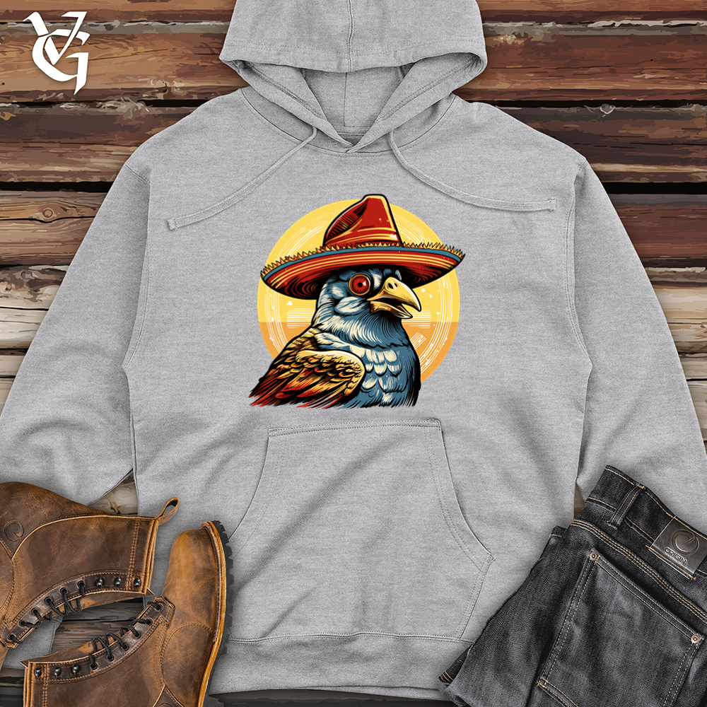 Viking Goods Quail Desert Calling Cowboy Caper Midweight Hooded Sweatshirt Grey Heather / L