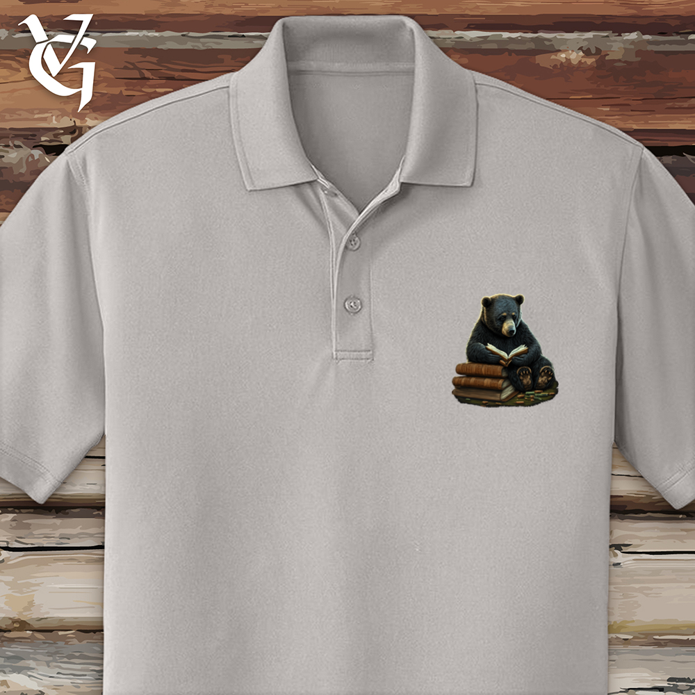 Viking Goods Studious Bear Polo Gusty Grey / L