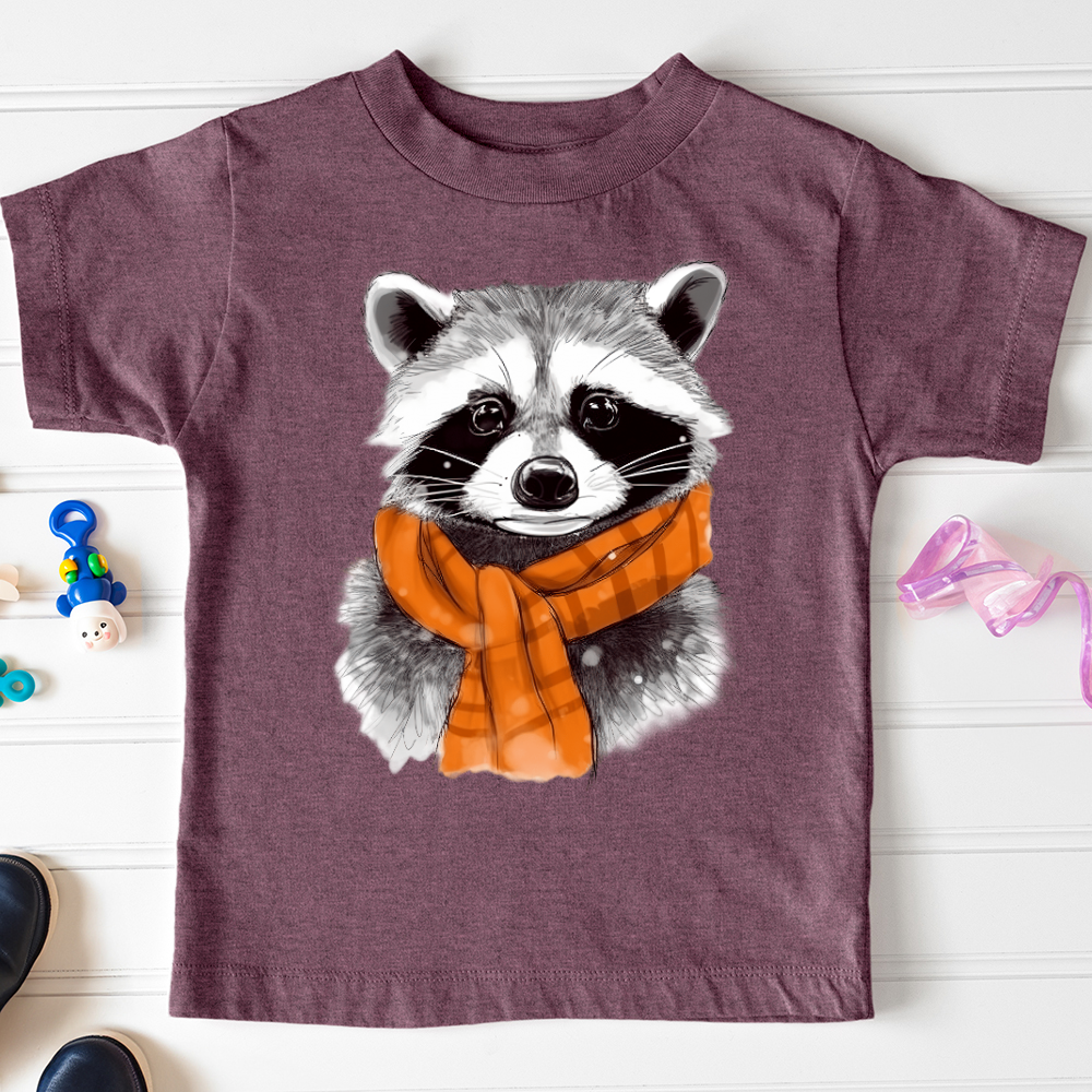 Viking Goods Raccoon Chief Toddler Tee Heather Maroon / 2T