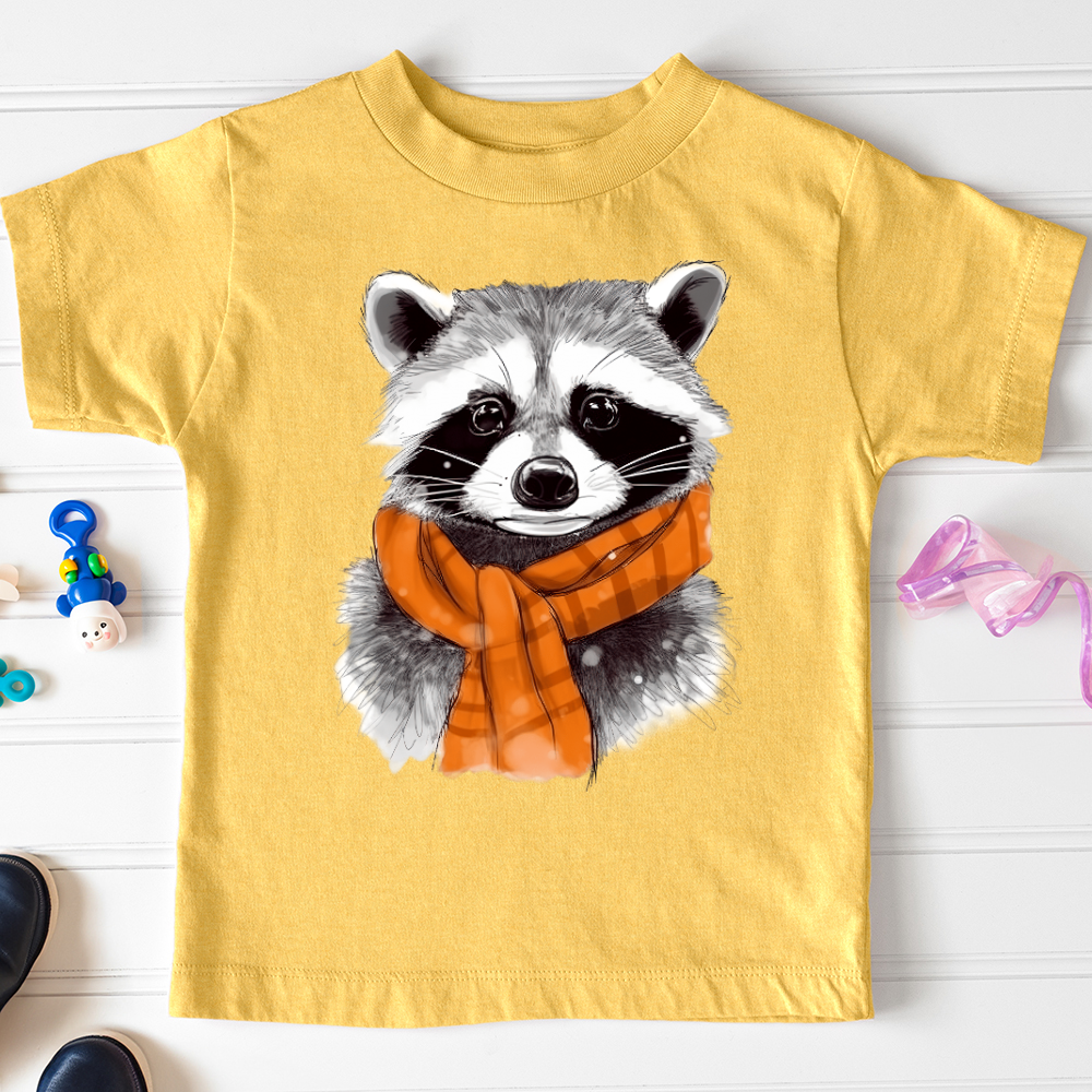 Viking Goods Raccoon Chief Toddler Tee Heather Yellow Gold / 2T