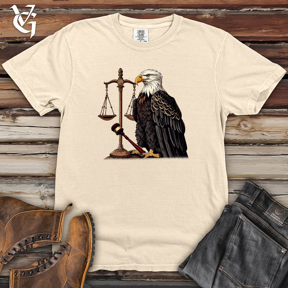 Viking Goods Eagle Justice Emblem Heavy Cotton Comfort Colors Tee Ivory / L
