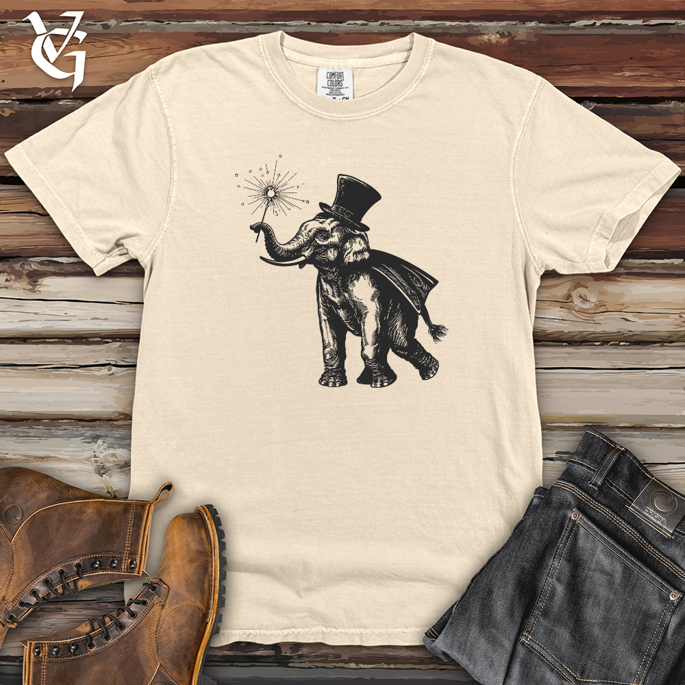 Viking Goods Elephant Sparkler Celebration Heavy Cotton Comfort Colors Tee Ivory / L