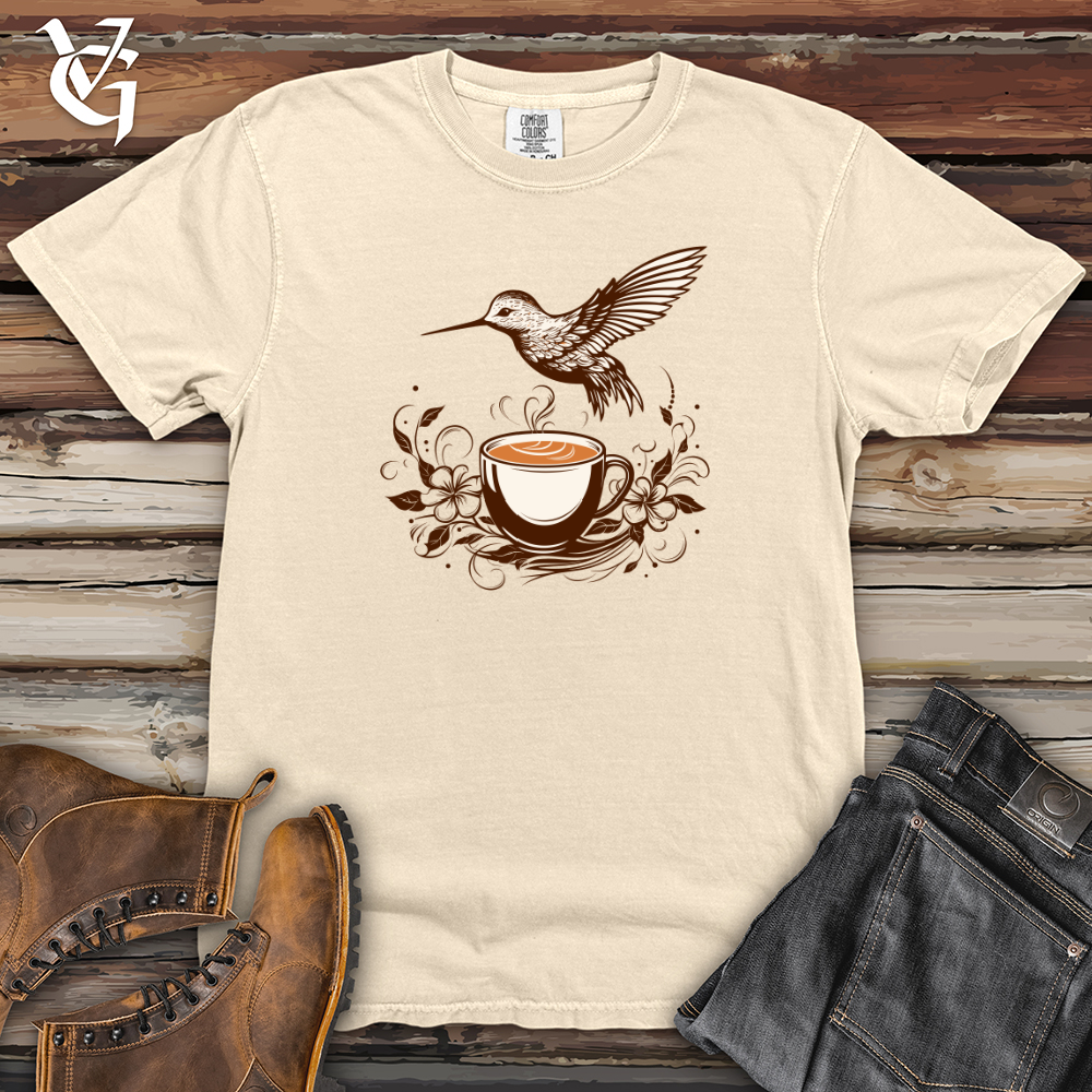 Viking Goods Hummingbird Coffee Crisp Heavy Cotton Comfort Colors Tee Ivory / L