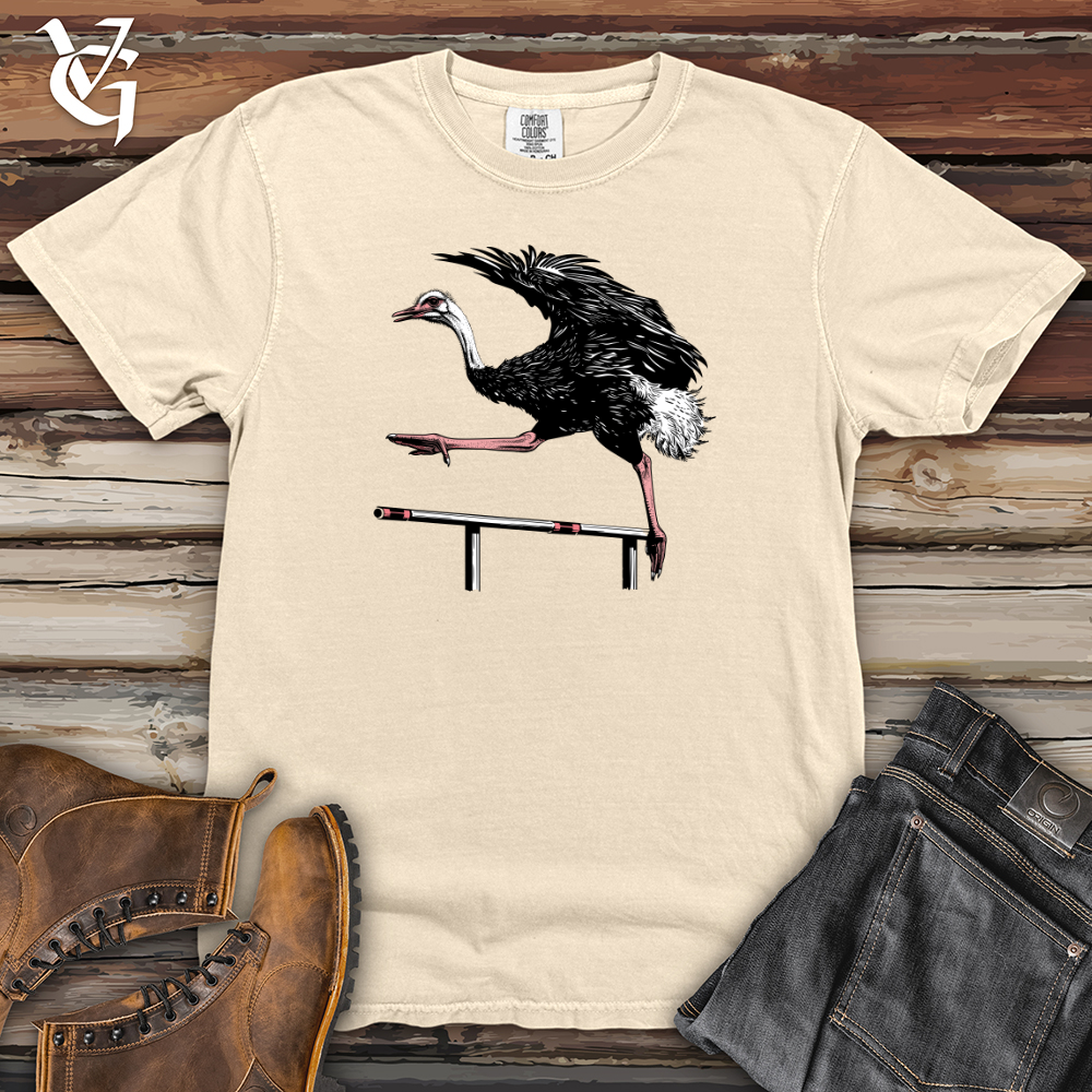 Viking Goods Ostrich Hurdle Sprint Heavy Cotton Comfort Colors Tee Ivory / L