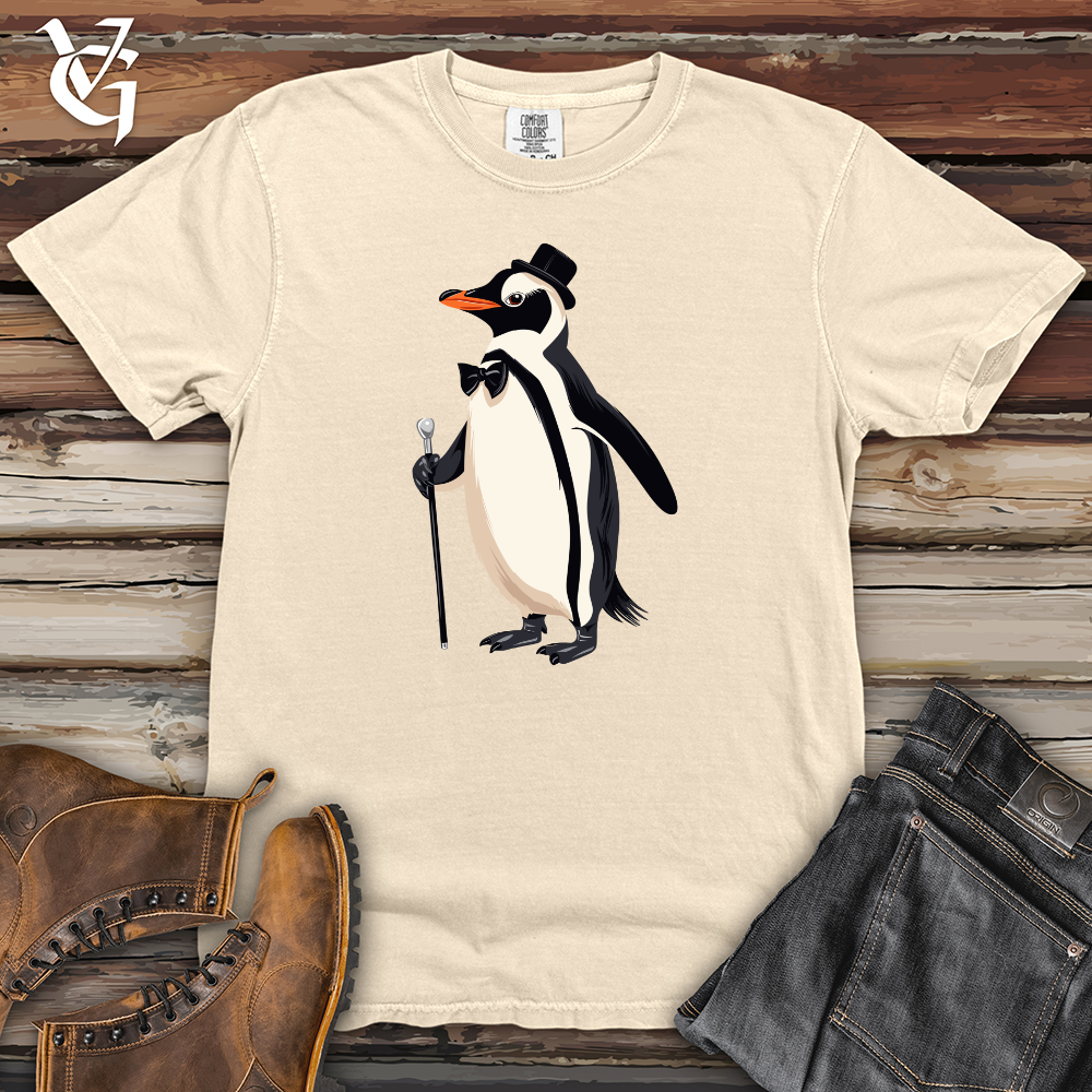 Viking Goods Penguin Gentleman Elegance Heavy Cotton Comfort Colors Tee Ivory / L
