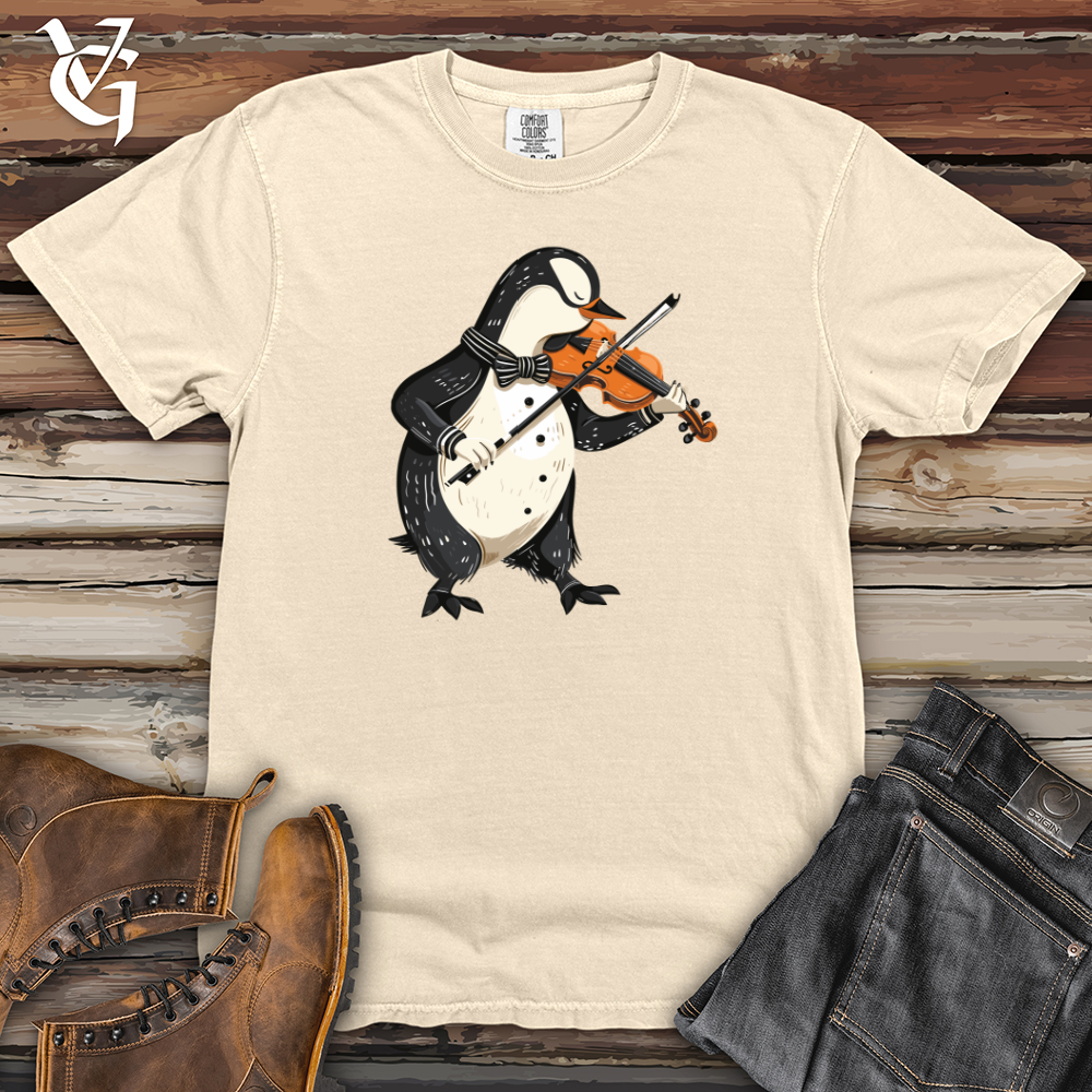 Viking Goods Penguin Violin Virtuoso Heavy Cotton Comfort Colors Tee Ivory / L