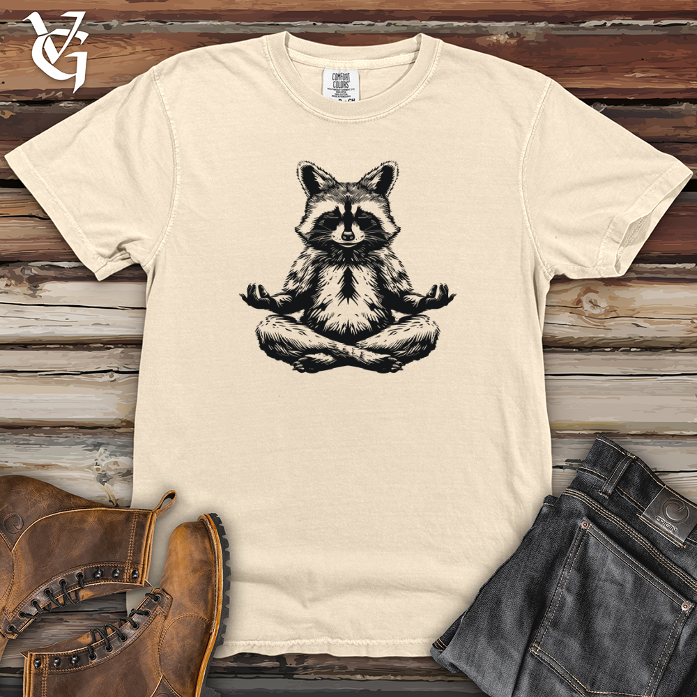 Viking Goods Zen Raccoon Harmony Heavy Cotton Comfort Colors Tee Ivory / L