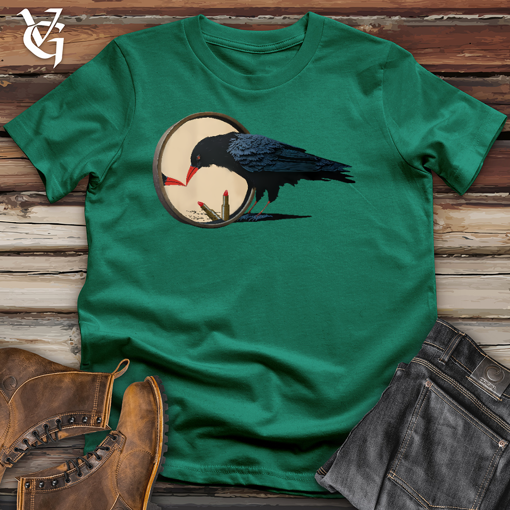 Viking Goods Gorgeous Raven Cotton Tee Kelly / L