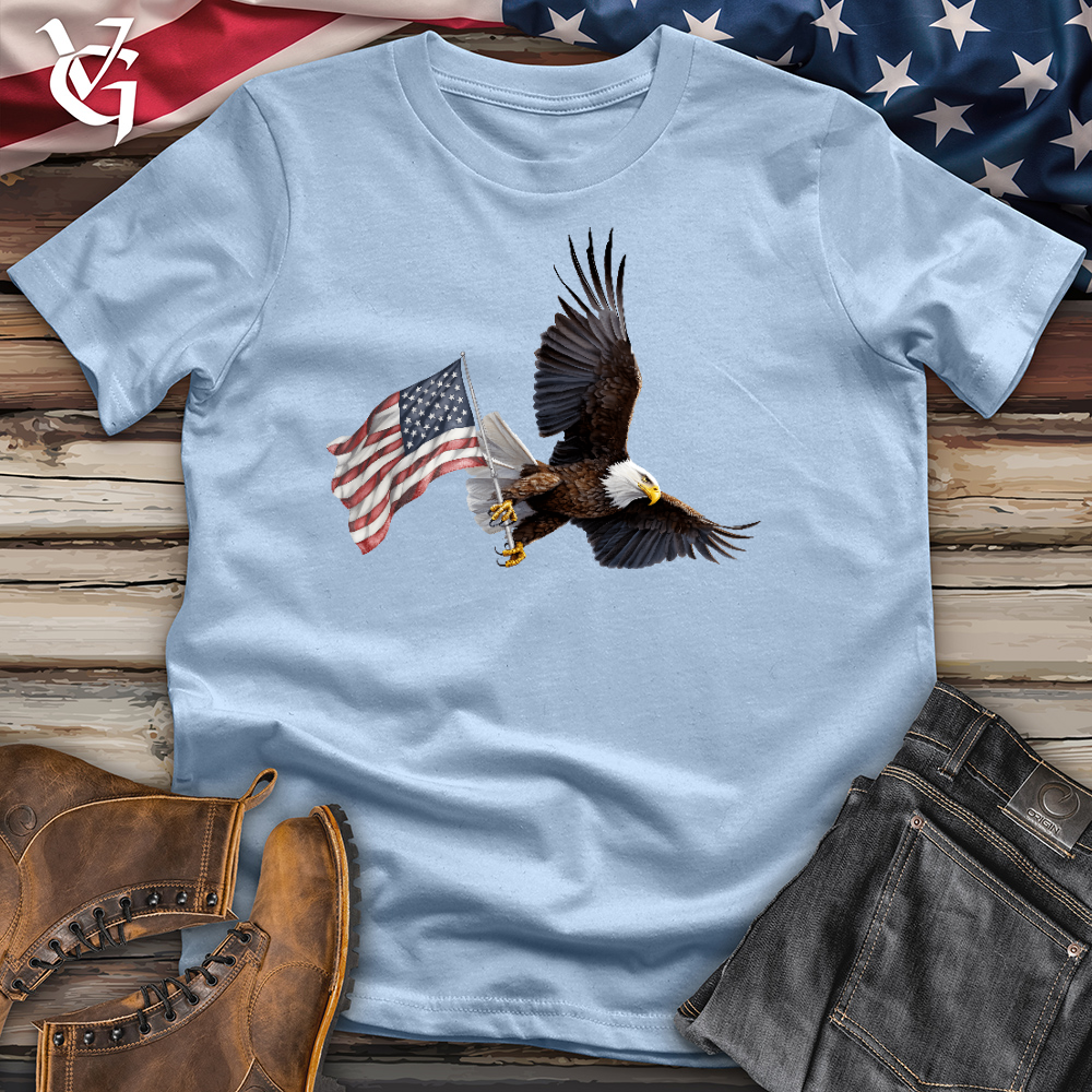 Viking Goods Freedom Eagle Cotton Tee Light Blue / L