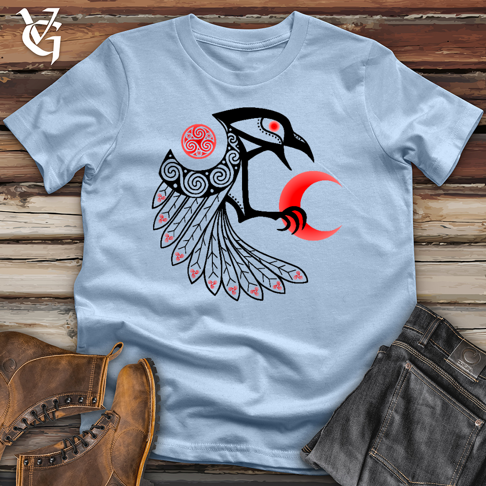 Viking Goods Triskele & The Red Moon B Cotton Tee Light Blue / L