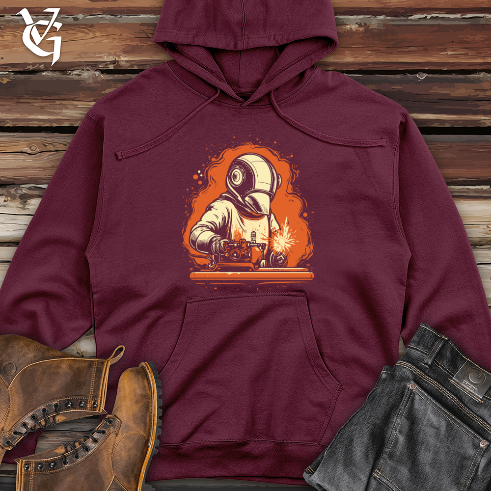 Viking Goods Arctic Welder Midweight Hooded Sweatshirt Maroon / L