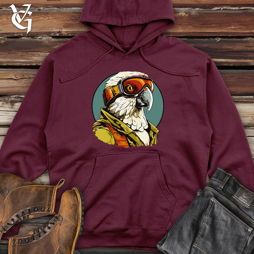 Viking Goods Avian Ace Aviator Midweight Hooded Sweatshirt Maroon / L