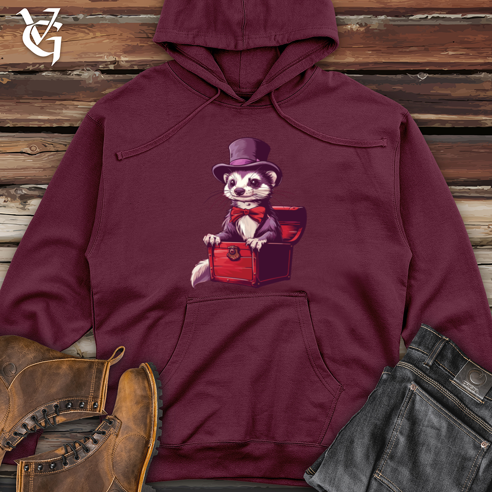 Viking Goods Ferret Traveler's Attire Midweight Hooded Sweatshirt Maroon / L