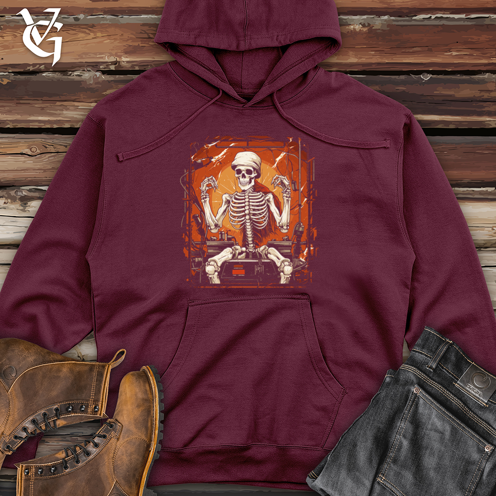 Viking Goods Grunge Electric Athlete Midweight Hooded Sweatshirt Maroon / L