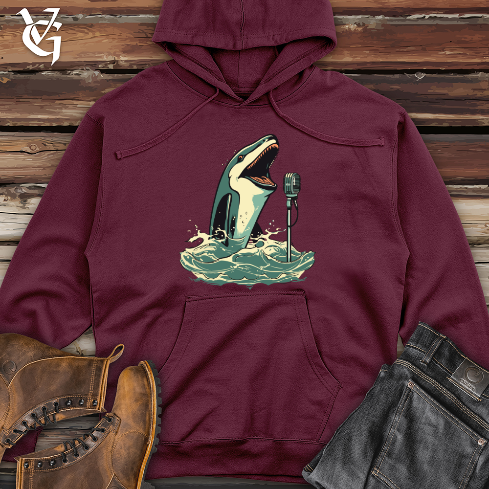 Viking Goods Orca Singing Sensation Midweight Hooded Sweatshirt Maroon / L