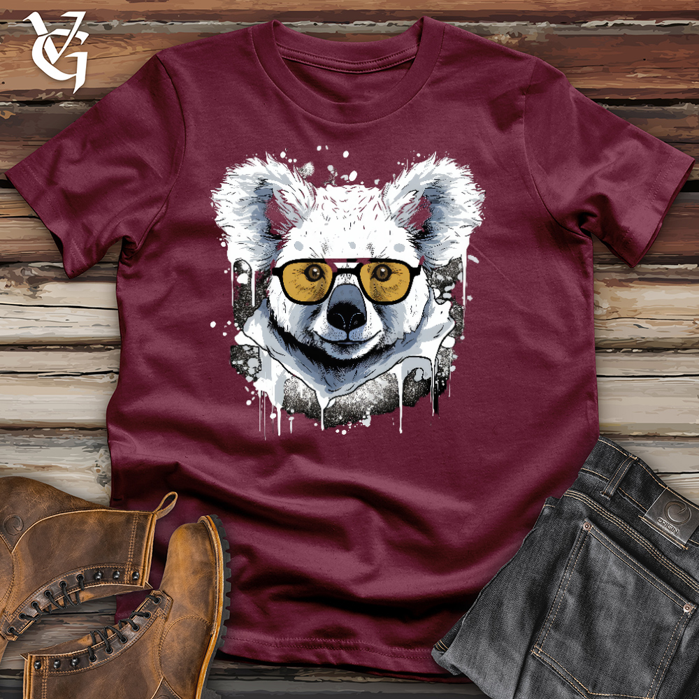 Viking Goods Poised Koala Cotton Tee Maroon / L