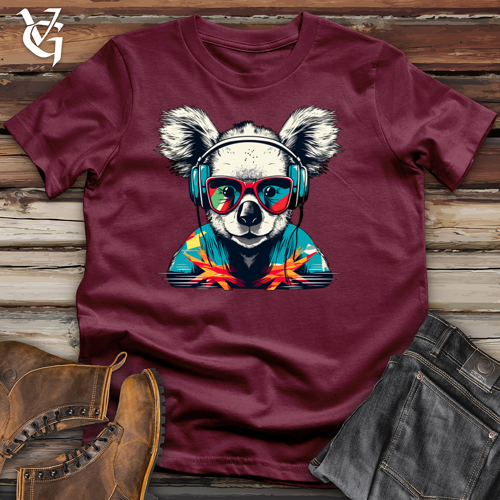 Viking Goods Retro Beatmaster Koala Cotton Tee Maroon / L