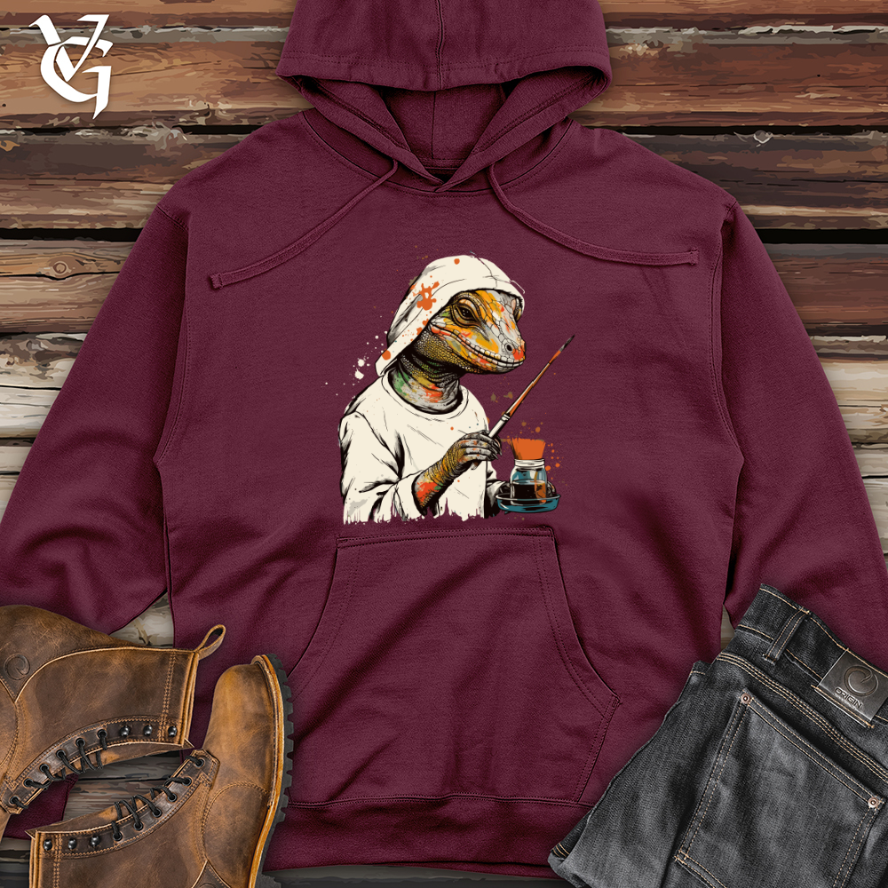 Viking Goods Scaled Artistry Midweight Hooded Sweatshirt Maroon / L