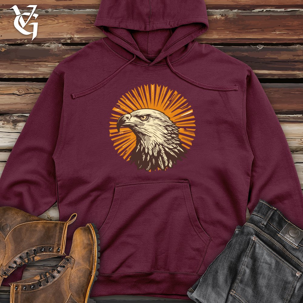 Viking Goods Solar Soaring Eagle Midweight Hooded Sweatshirt Maroon / L