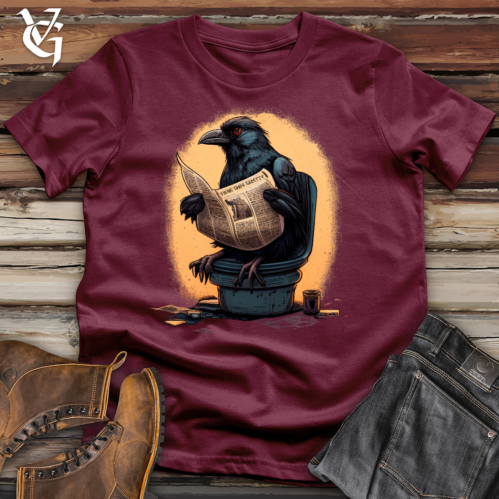 Viking Goods The Raven Rip Cotton Tee Maroon / L