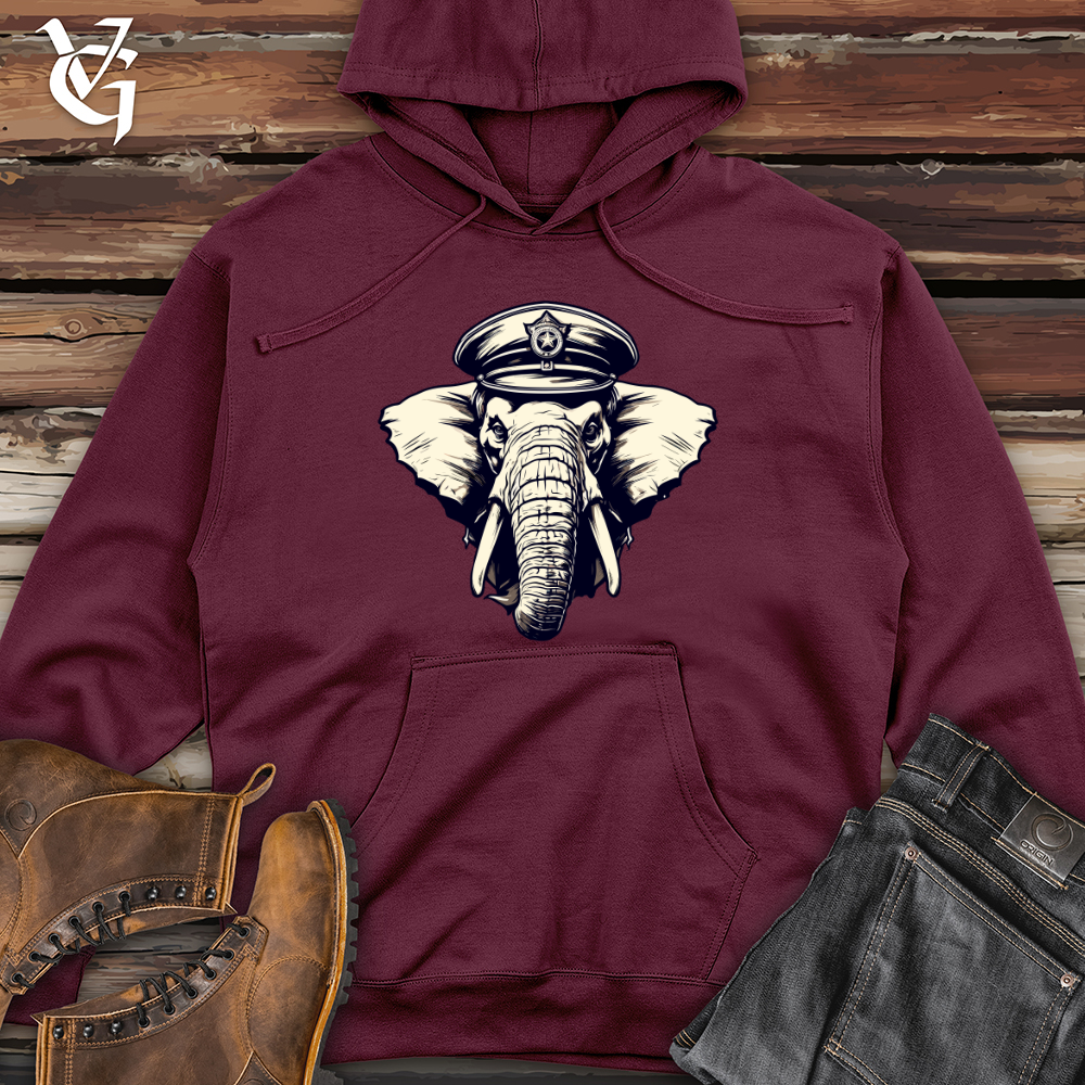Viking Goods Vintage Pachyderm Admiral Midweight Hooded Sweatshirt Maroon / L