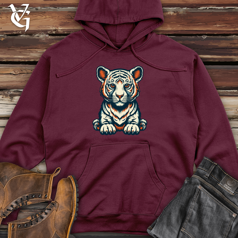 Viking Goods Whiskered Playmate Midweight Hooded Sweatshirt Maroon / L