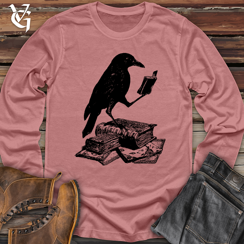 Viking Goods A Little Light Reading Long Sleeve Mauve / L