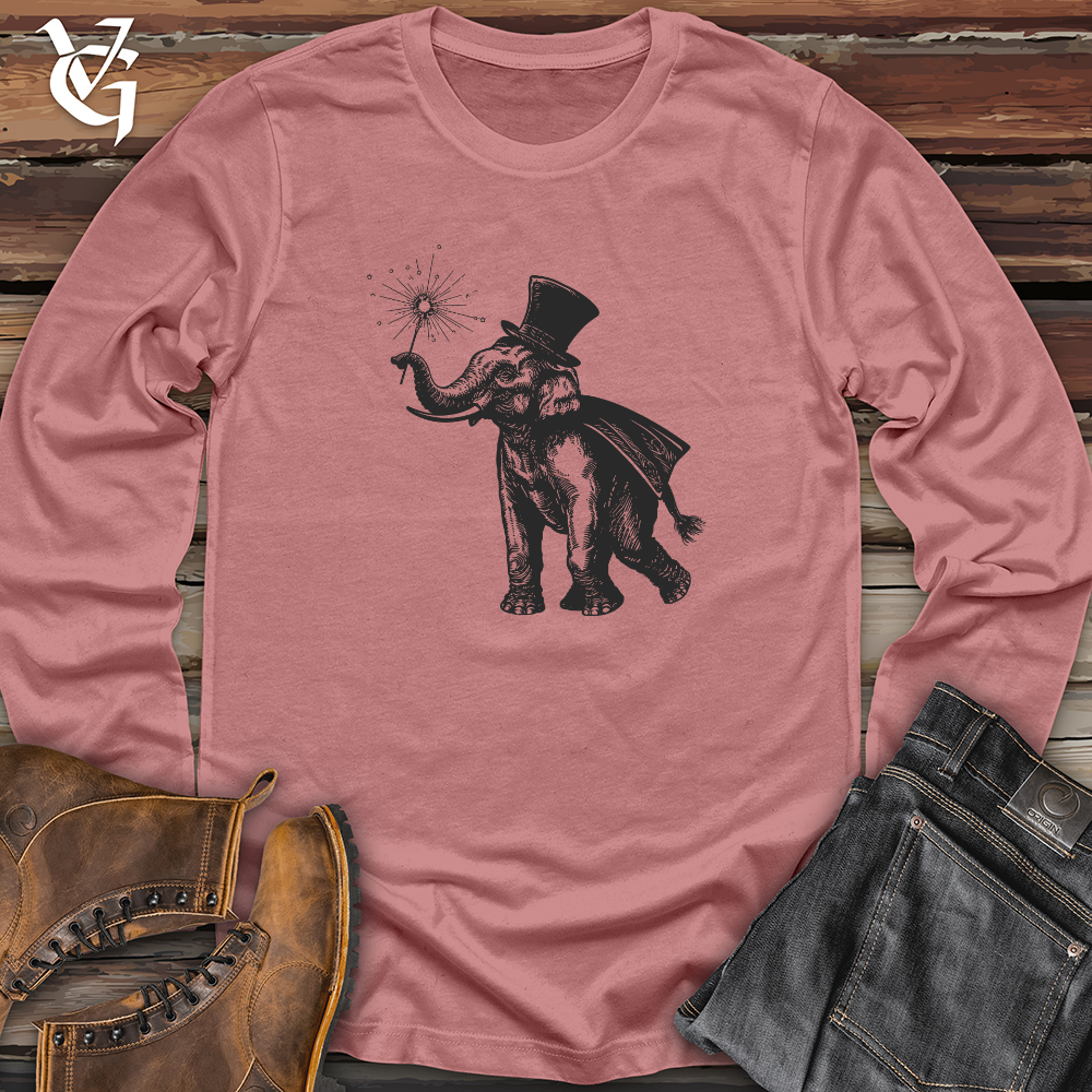 Viking Goods Elephant Sparkler Celebration Long Sleeve Mauve / L