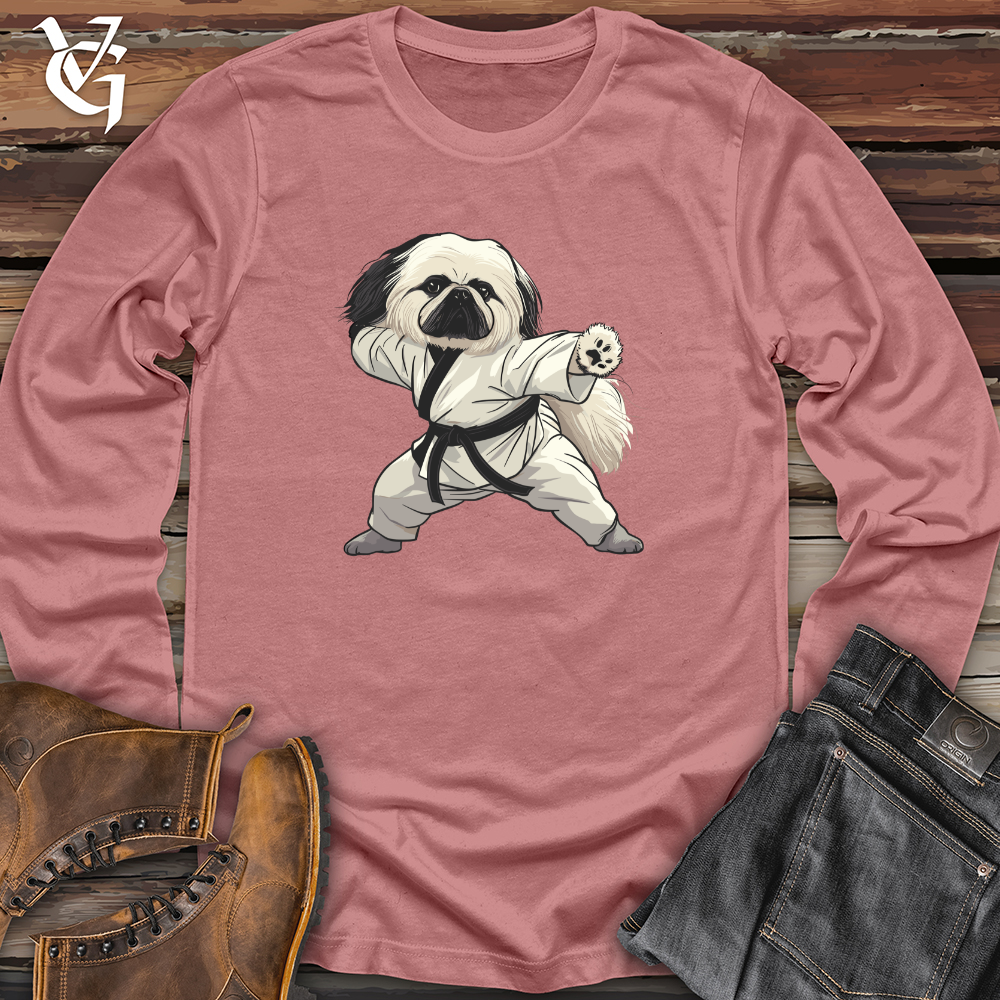Viking Goods Karate Pekingese Power Long Sleeve Mauve / L