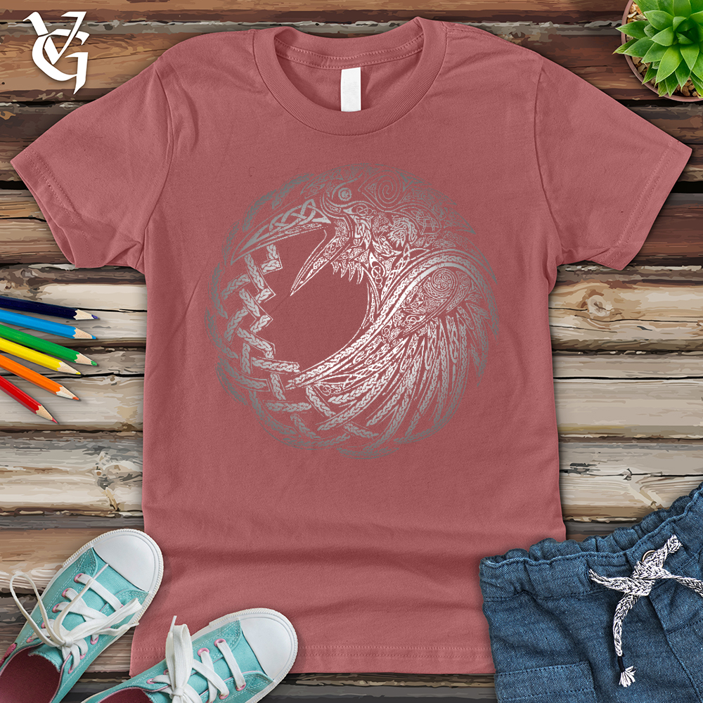 Viking Goods Silver Glass Raven Youth Tee Mauve / L