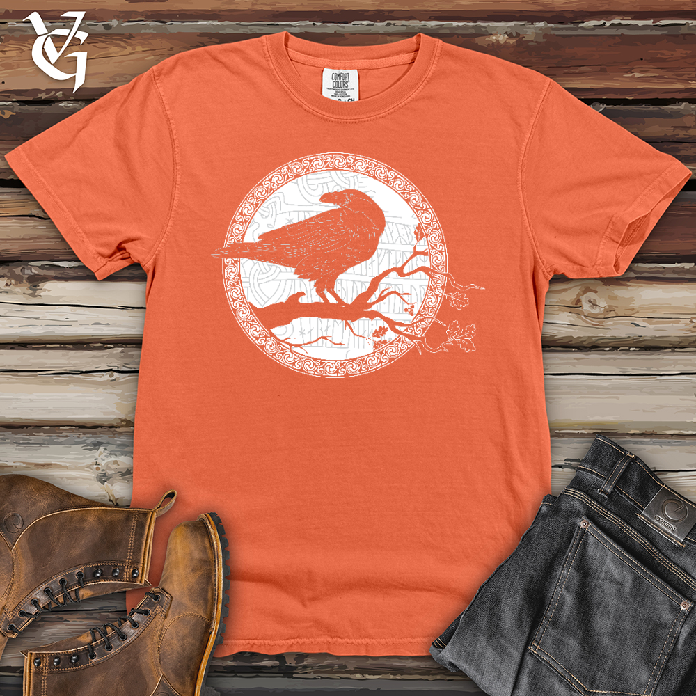 Viking Goods White Winter Raven Heavy Cotton Comfort Colors Tee Melon / L