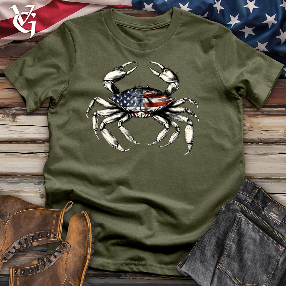 Viking Goods American Crab Cotton Tee Military Green / L