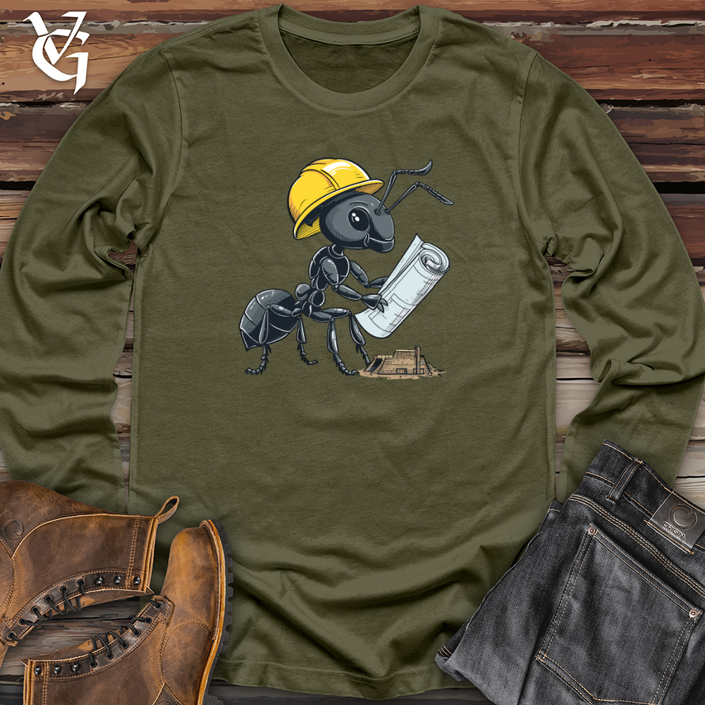 Viking Goods Ant Construction Planner Long Sleeve Military Green / L