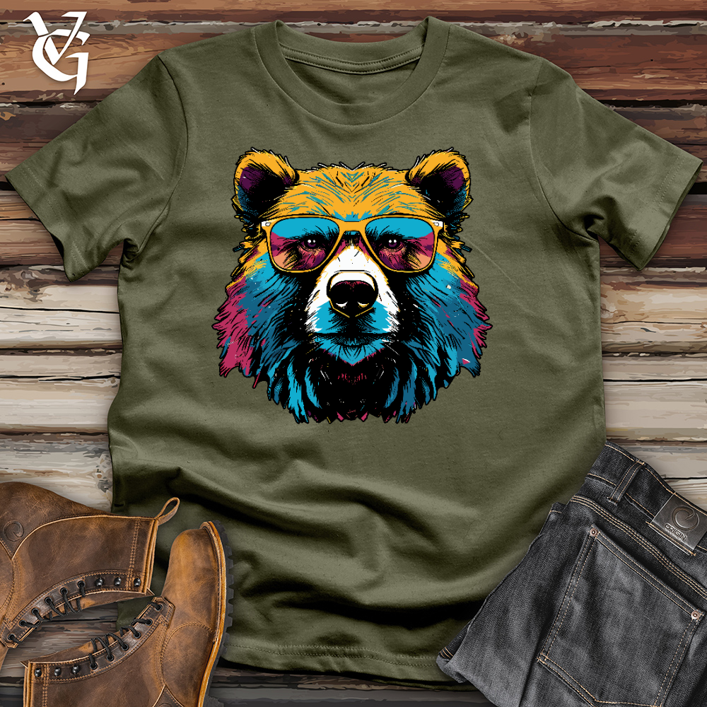 Viking Goods Bear Ballin Cotton Tee Military Green / L
