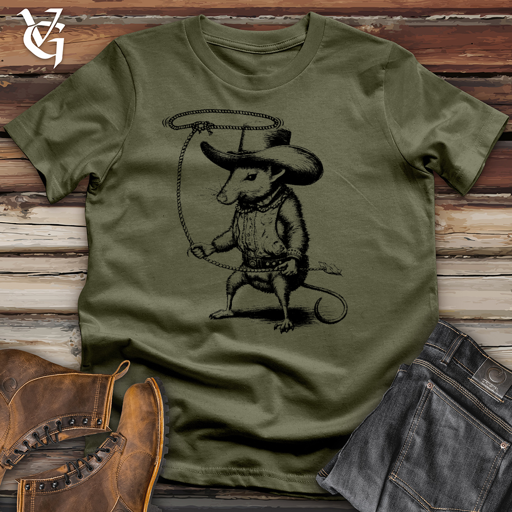 Viking Goods Cowboy Armadillo Cotton Tee Military Green / L