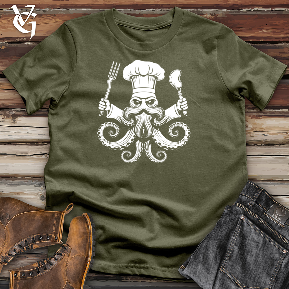 Viking Goods Culinary Cephalopod Master Cotton Tee Military Green / L