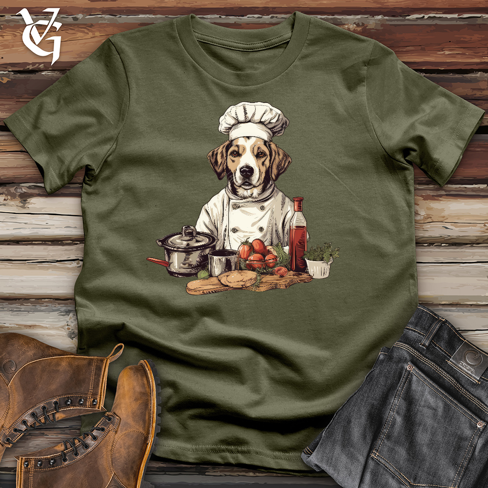 Viking Goods Doggy Chef Cotton Tee Military Green / L
