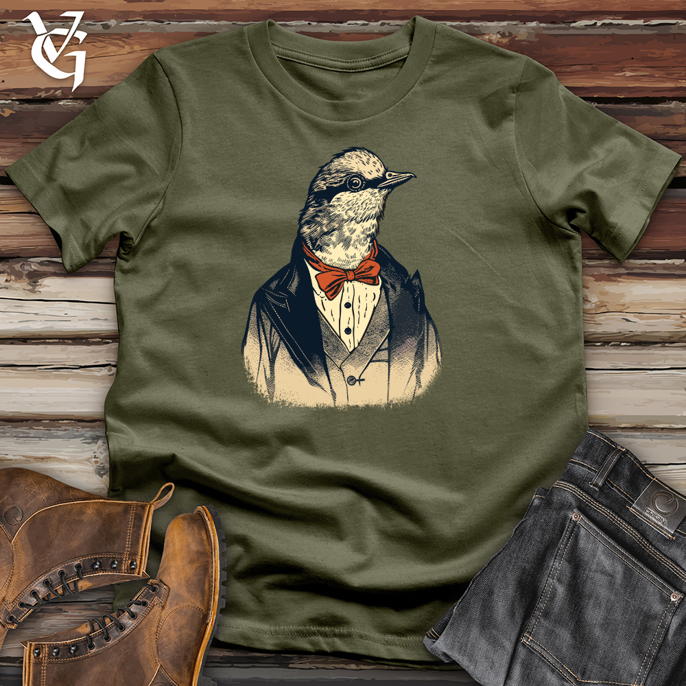 Viking Goods Dove Peaceful Hipster Vibes Cotton Tee Military Green / L