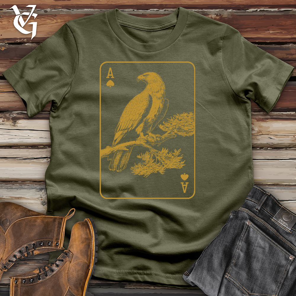 Viking Goods Eagel Card Cotton Tee Military Green / L