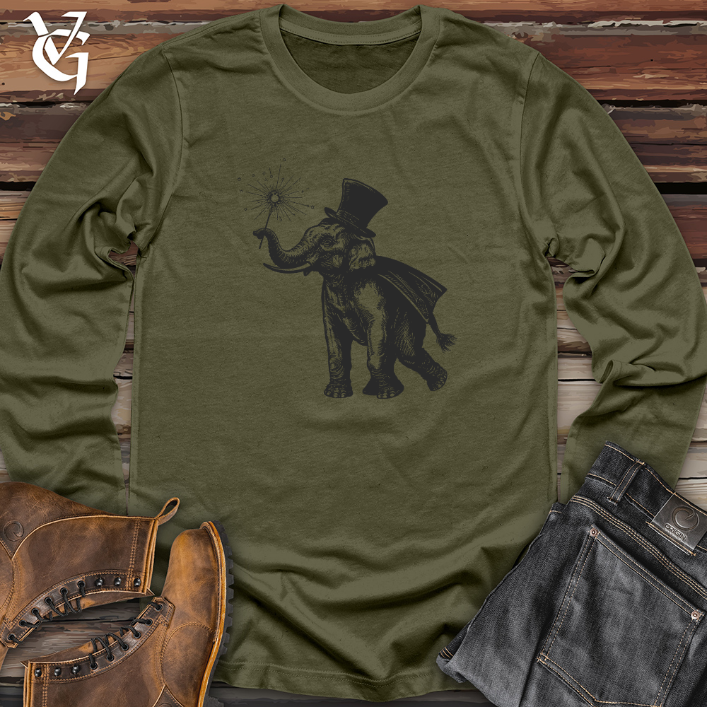 Viking Goods Elephant Sparkler Celebration Long Sleeve Military Green / L