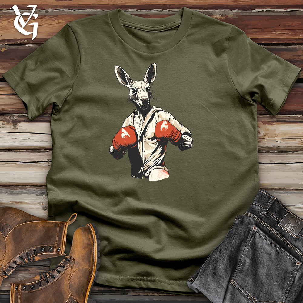 Viking Goods Kangaroo Knockout Cotton Tee Military Green / L